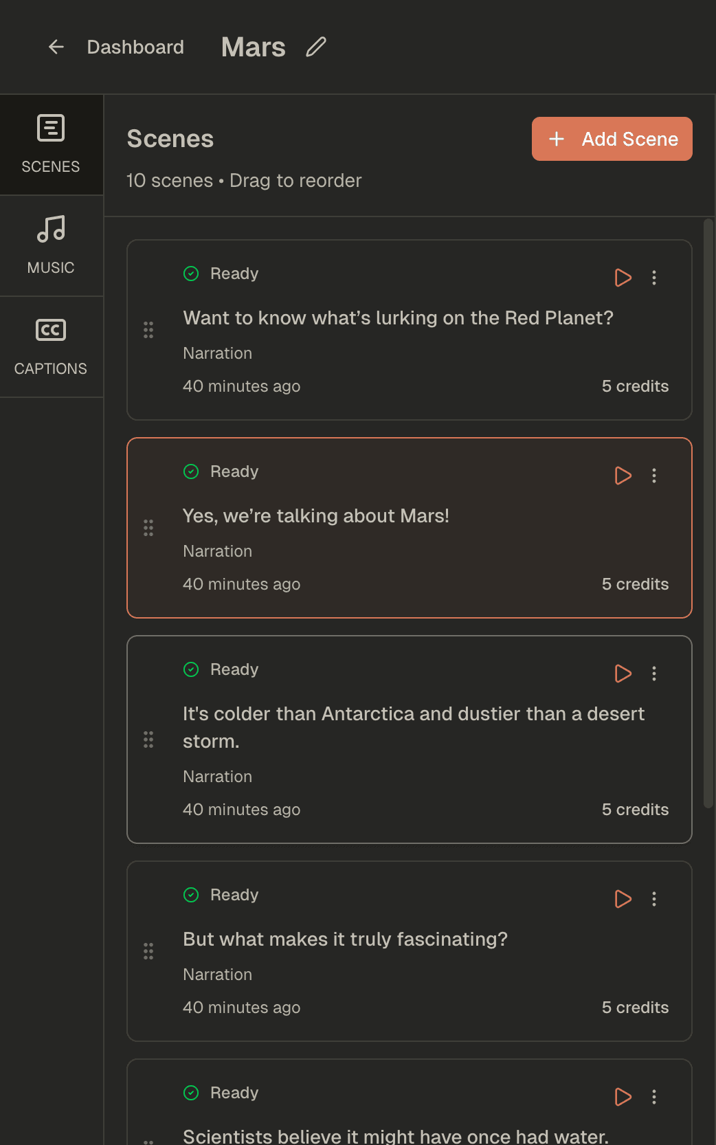 Video Editor Timeline